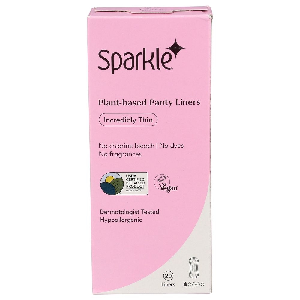 Sparkle Incredibly Thin Panty Liner, 20 count