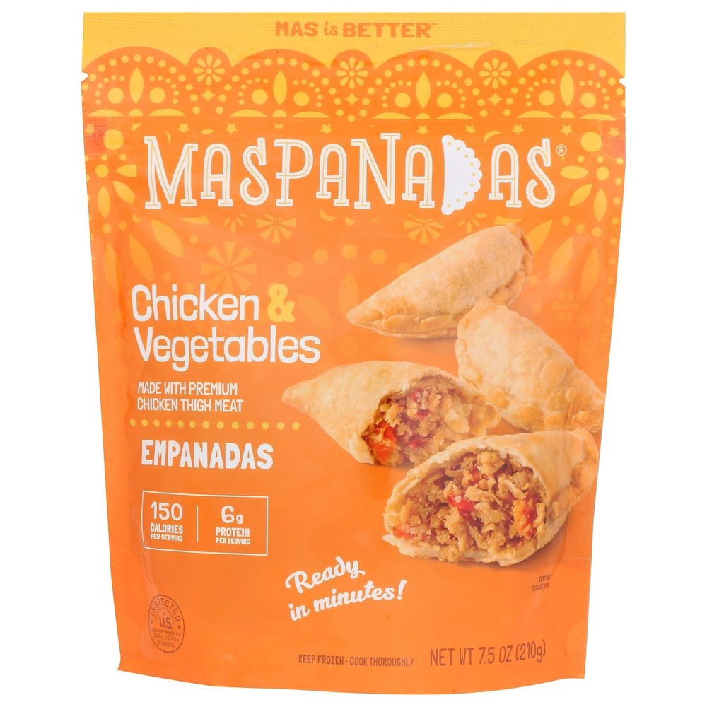Maspanadas Chicken Vegetable Mini Empanadas, 7.5 Ounce -- 6 per case