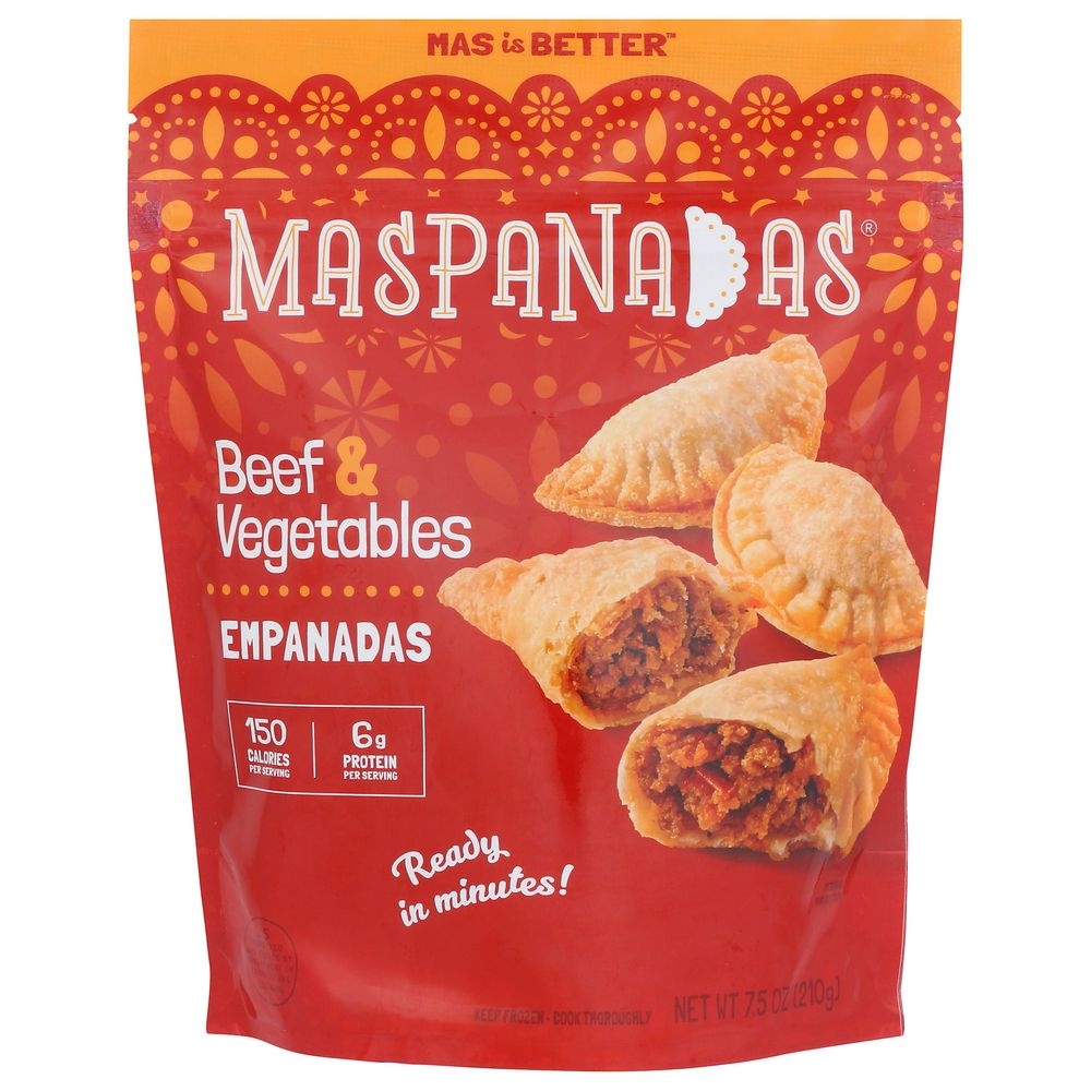 Maspanadas Beef Vegetable Mini Empanadas, 7.5 Ounce -- 6 per case
