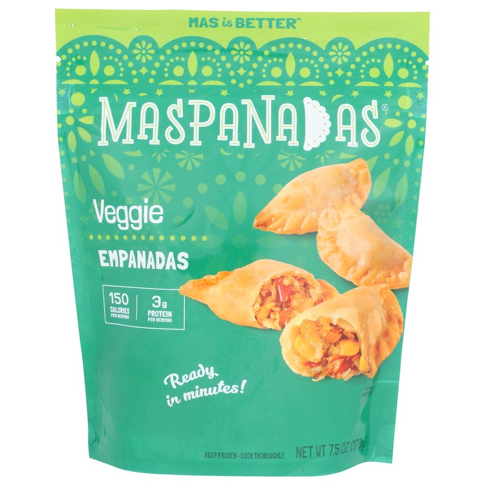 Maspanadas Veggie Mini Empanadas, 7.5 Ounce -- 6 per case