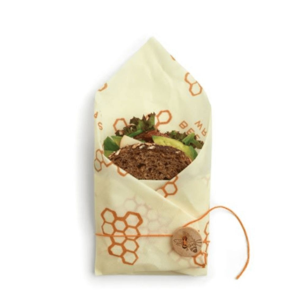 Bees Wrap Reusable Honeycomb Print Sandwich Wrap -- 6 per case