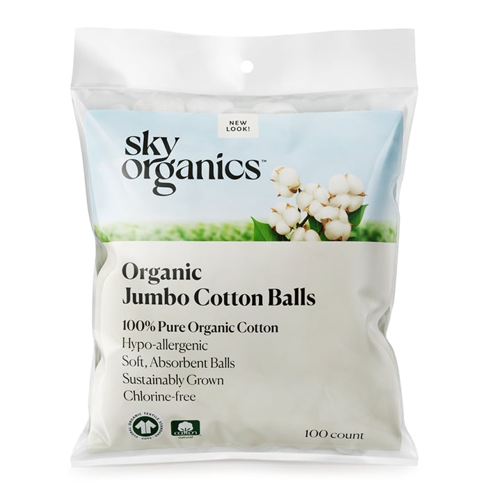 Sky Organics Cotton Balls, 100 count