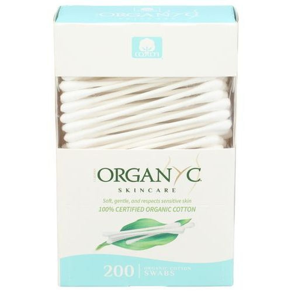 Organyc Cotton Swabs, 200 count