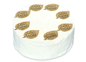 MezzaLuna Saint Andre French Triple Cream Wheel Cheese, 4.5 Pound -- each.