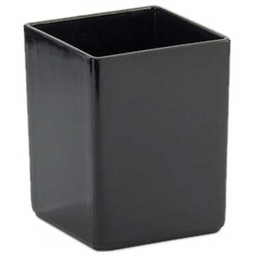 Cal-Mil Black Melamine Box for Salad Bar, 5 x 5 x 6 inch -- 2 per case