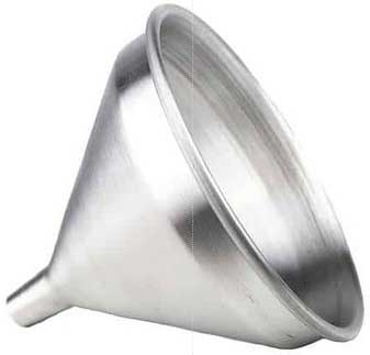 American Metalcraft Spun Aluminum Funnel, 5 1/4 x 5 1/4 inch