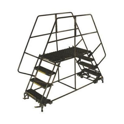 Ballymore Tough Welded Steel Double Entry Mobile Work Platform - 3 Step, 48 x 30 x 24 inch.