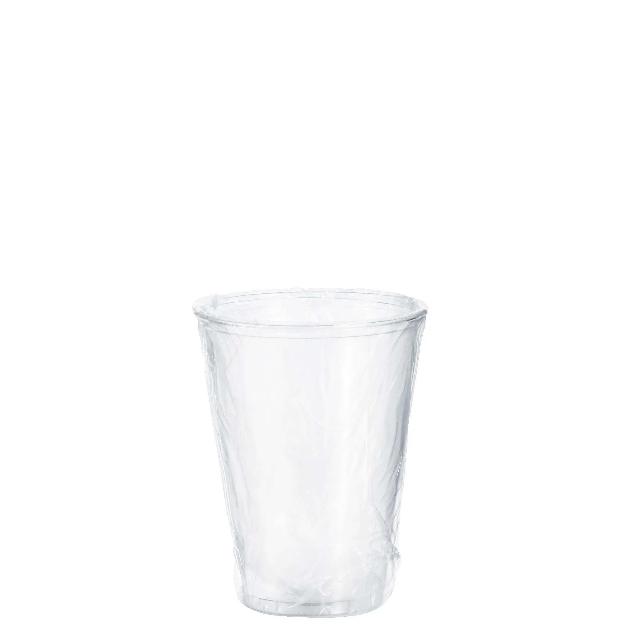 Solo Ultra Clear Individually Wrapped Tall PET Plastic Cup, 10 Ounce Capacity -- 500 per case.