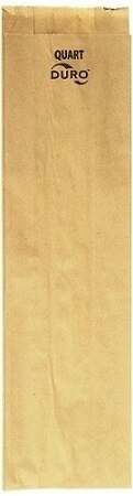 Duro Hilex Poly Kraft Virgin Paper Liquor Bag, 1 Quart -- 500 per case