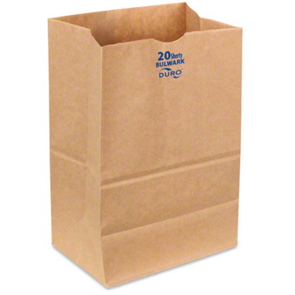 Duro Brown Virgin Paper Bulwark Bag, 8.25 x 5.31 x 16.13 inch - 400 per bundle