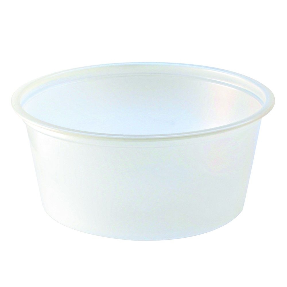 Fabri-Kal Clear Translucent Polystyrene Portion Cup, 3.25 Ounce Capacity -- 2500 per case