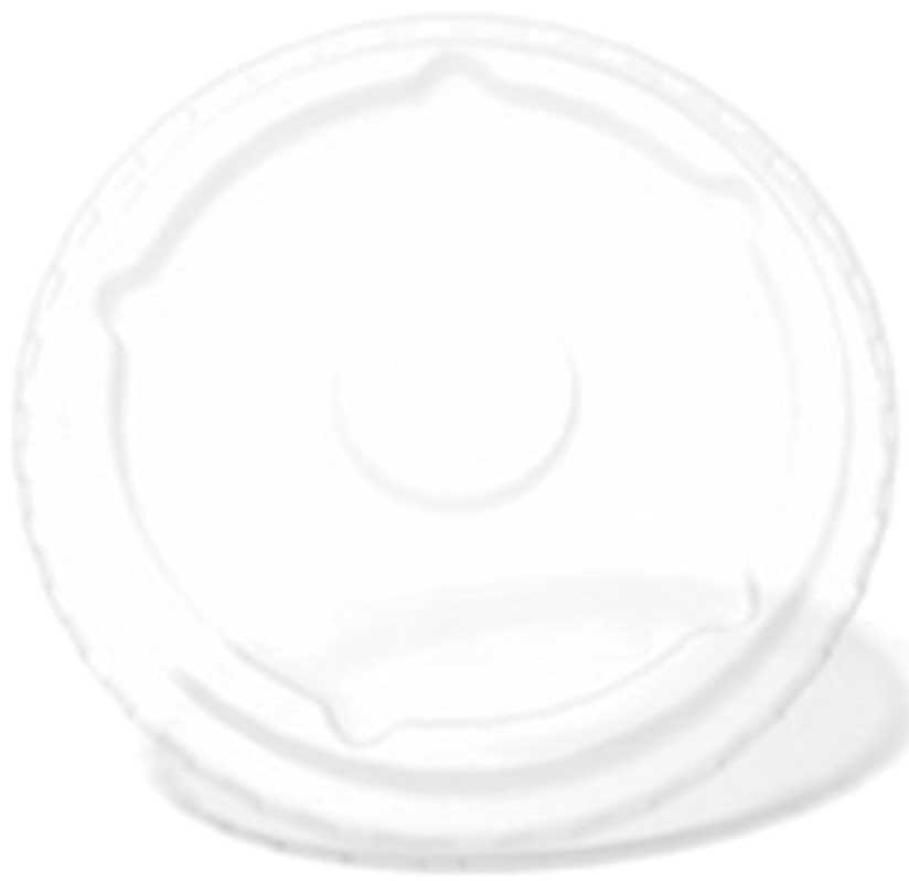 Graphic Packaging International Translucent Polystyrene Flat Lid with Bubble, 44 Ounce -- 1000 per case