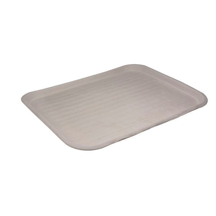 Pactiv Natural Fiber Blend Cafeteria Tray, 14 x 18 x 1 inch -- 100 per case.