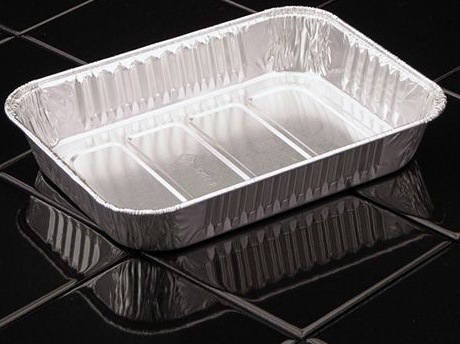 Pactiv Oblong Aluminum Tray, 24.5 Ounce Capacity -- 1000 per case