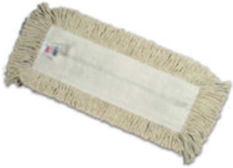 Rubbermaid Disposable White Cotton Cut-End Cotton Dust Mop, 24 inch