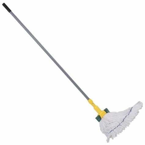 Rubbermaid Gripper Clamp Style Gray Fiberglass Wet Mop Handle, 60 inch