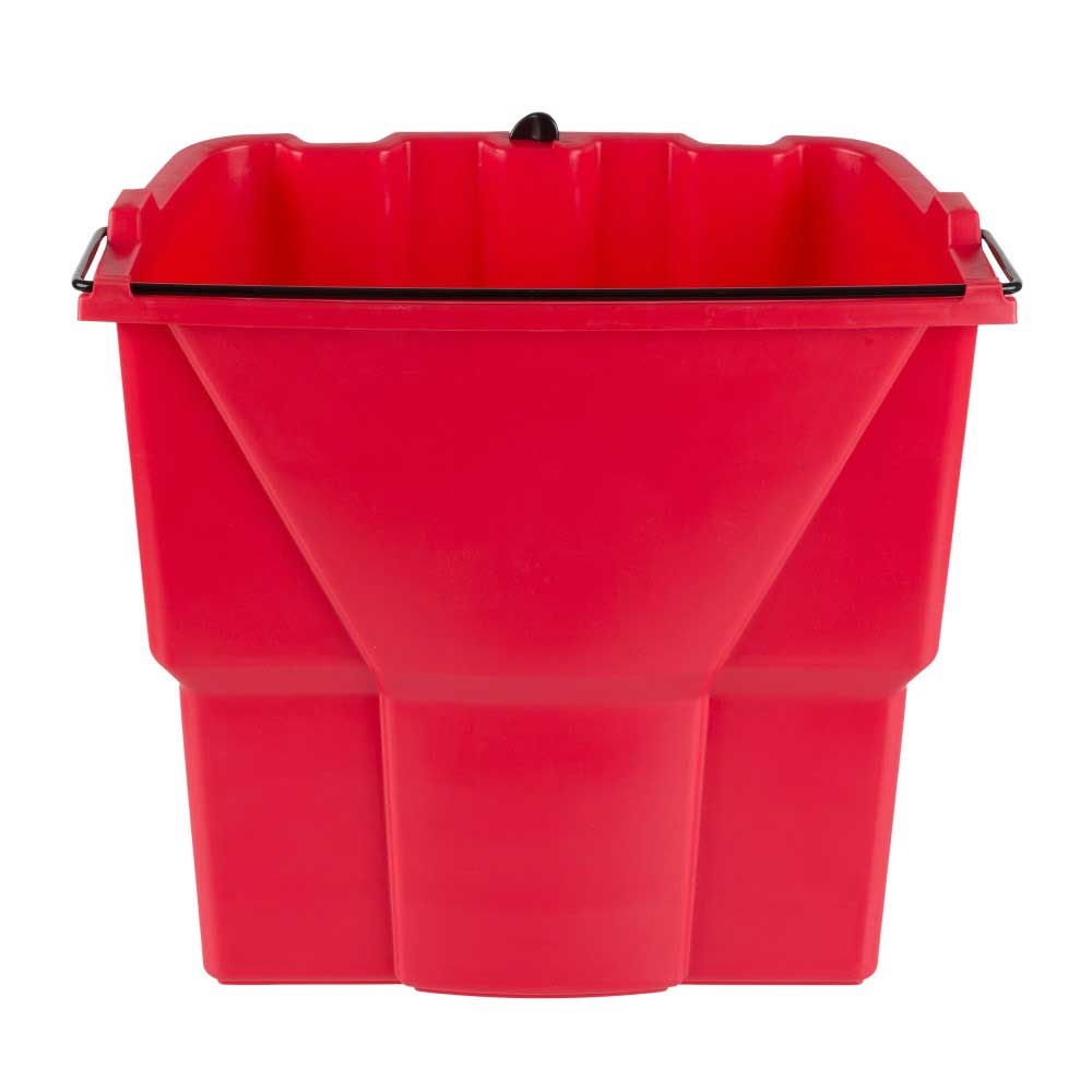 Rubbermaid Commercial WaveBrake Red Dirty Water Bucket, 18 Quart Capacity -- 6 per case