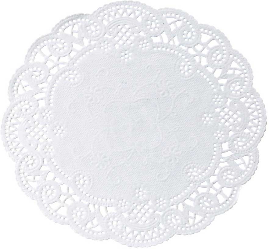 Hoffmaster White Kosher Certified Cambridge Lace Doilie, 6 inch -- 1000 per case