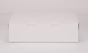 Southern Champion Tray Standard White Bakery Box, 14 x 10 x 4 inch -- 100 per case.