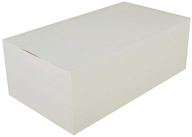 Southern Champion Tray White Paperboard Solid Bleached Sulfate Tuck Top Carry Out Box, 8.78 x 4.78 x 3.06 inch -- 250 per case