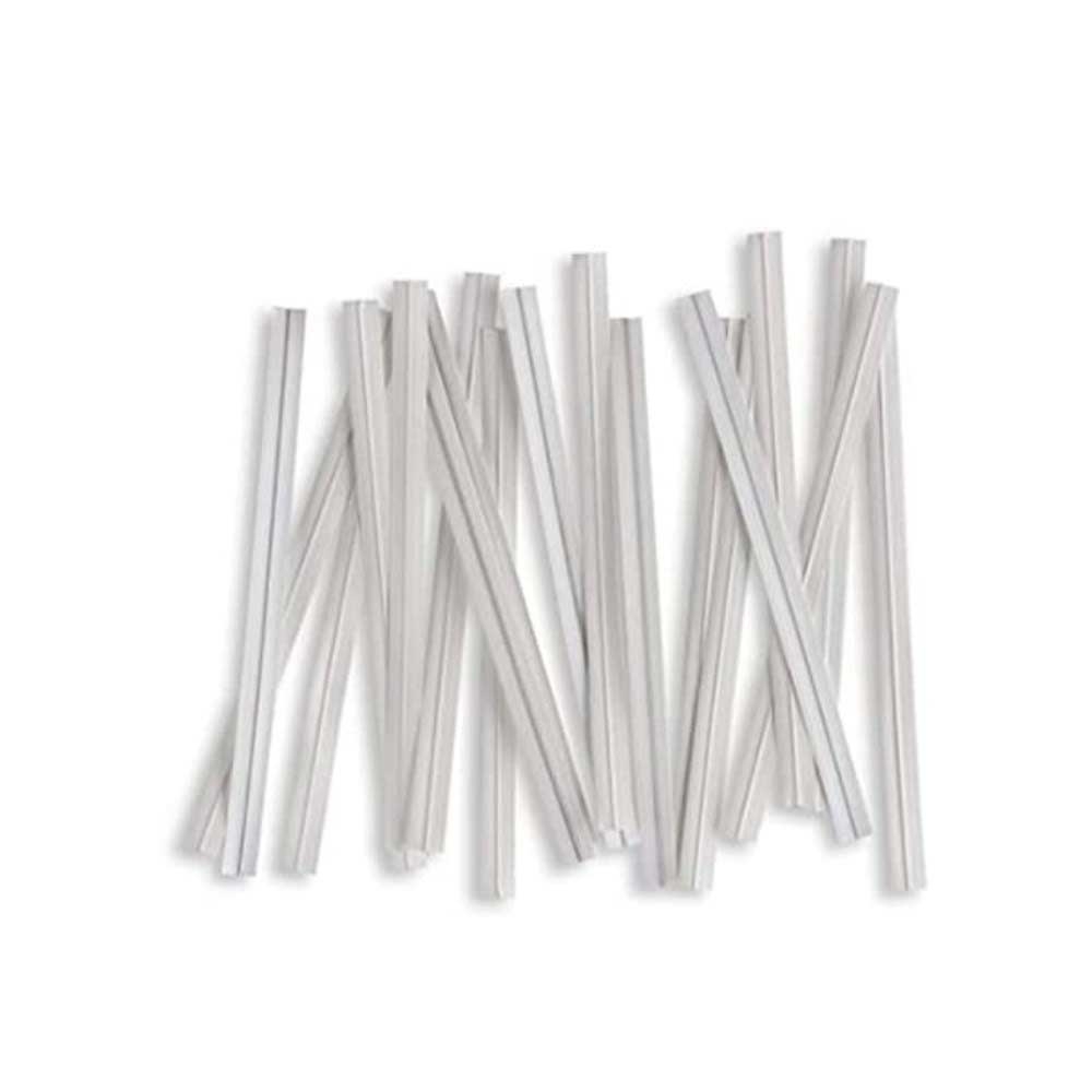 Bedford White Twist Tie Paper, 5/32 x 4 inch - 2000 per box