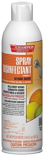 Chase Champion Sprayon Citrus Scent Disinfectant Spray, 16.5 Ounce -- 12 per case.