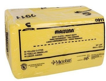 Chicopee Masslinn Medium Task Yellow Heavy Duty Dust Cloth, 24 x 24 inch -- 100 per case.