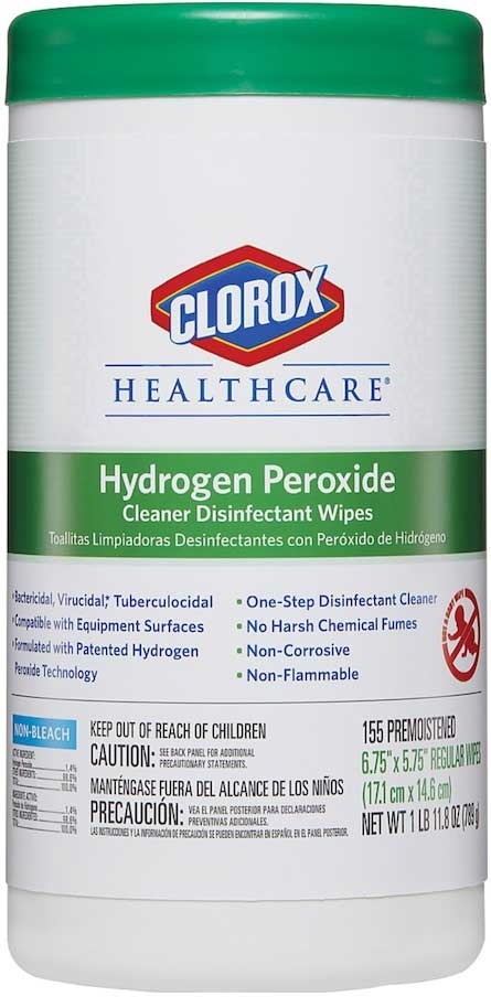 Clorox Healthcare Hydrogen Peroxide Cleaner Disinfectant Wipes -- 930 per case