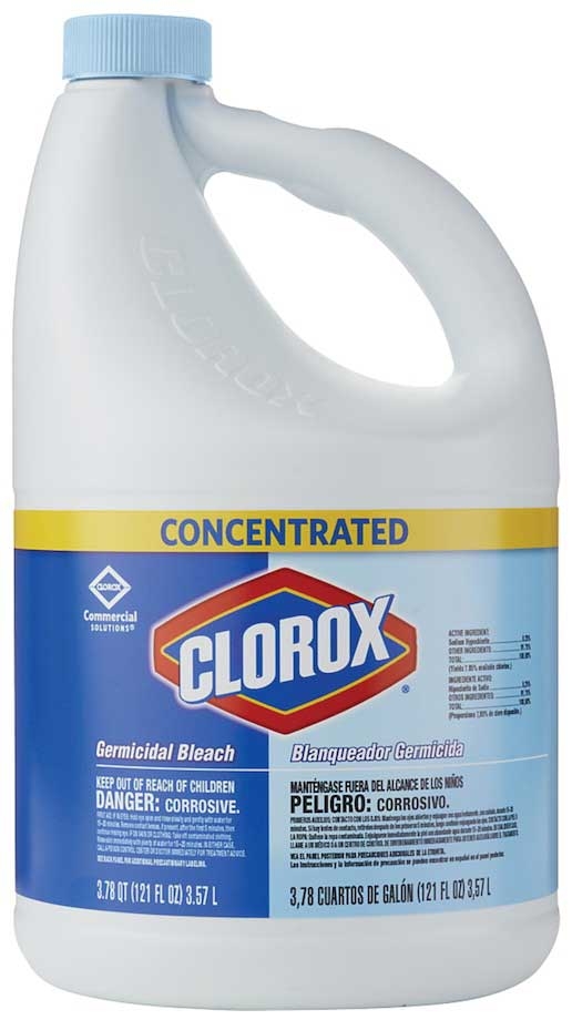 Clorox Commercial Germicidal Bleach Liquid, 121 Ounce -- 3 per case
