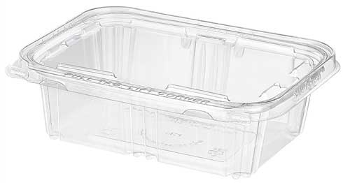 Inline Plastics Safe-T-Fresh Tear Strip Hinged Deli Tub, 24 Ounce -- 200 per case
