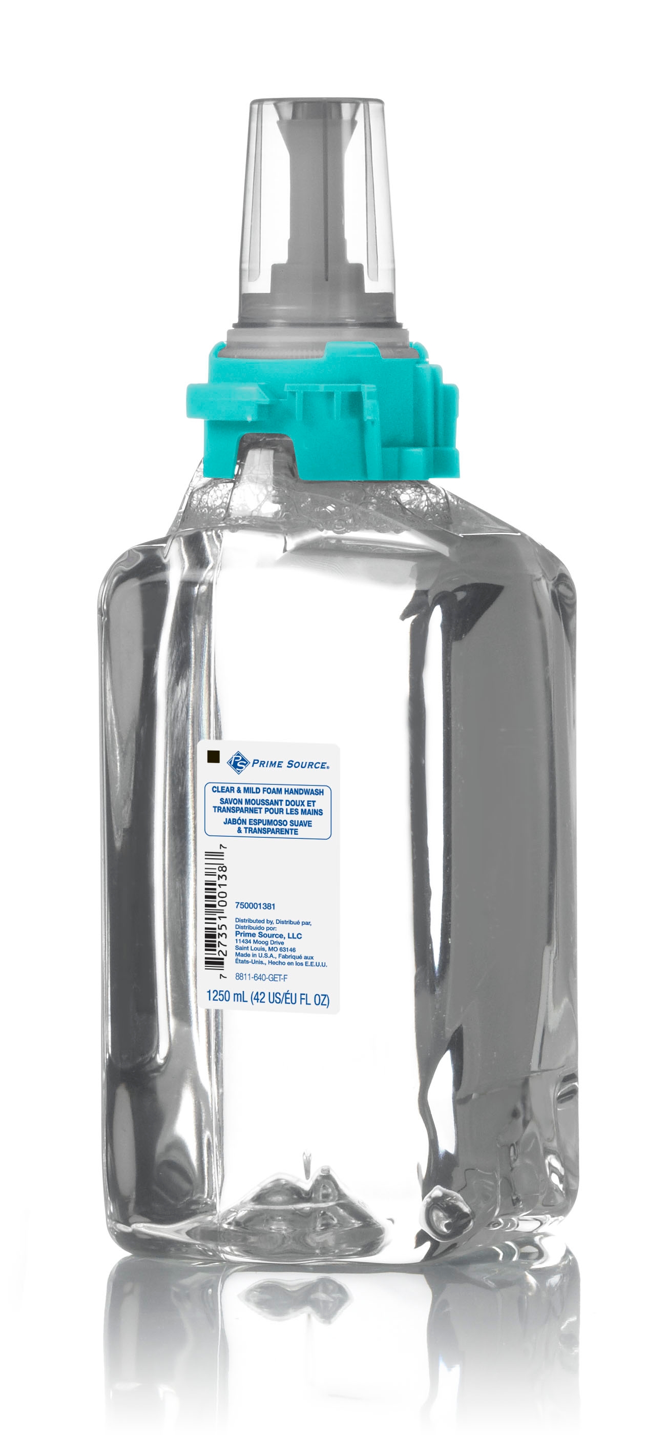 Gojo Prime Source Clear and Mild Foam Handwash Refill, 1250 Milliliter -- 3 per case