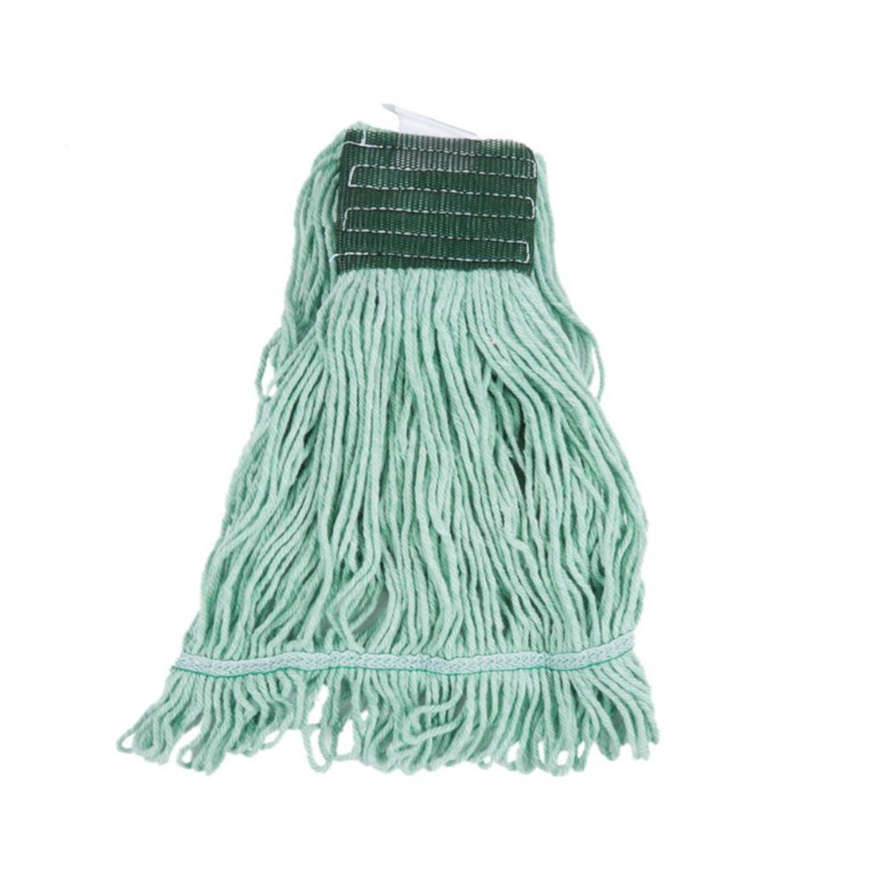 Prime Source JW Atomic Green Medium Cotton Synthetic Wide Band Looped End Mop -- 12 per case