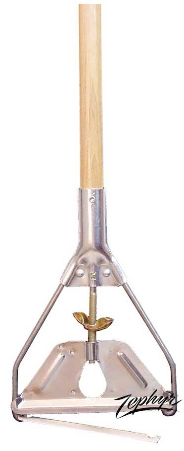 Zephyr Quick Change Wood Handle Janitor Mopstick, 63 inch -- 6 per case