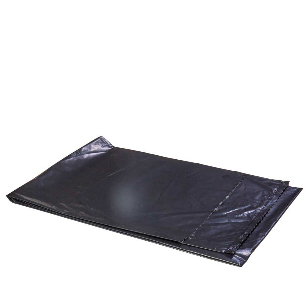 Right Choice Black 1.5 Mil LDPE 60-Gallon Can Liner, 38 x 58 inch -- 100 per case