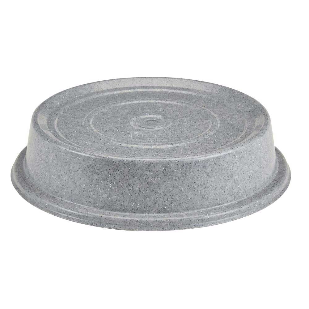 Cambro Versa Round Granite Gray No Hole Plate Camcover, 6 1/2 inch Inside Diameter -- 12 per case