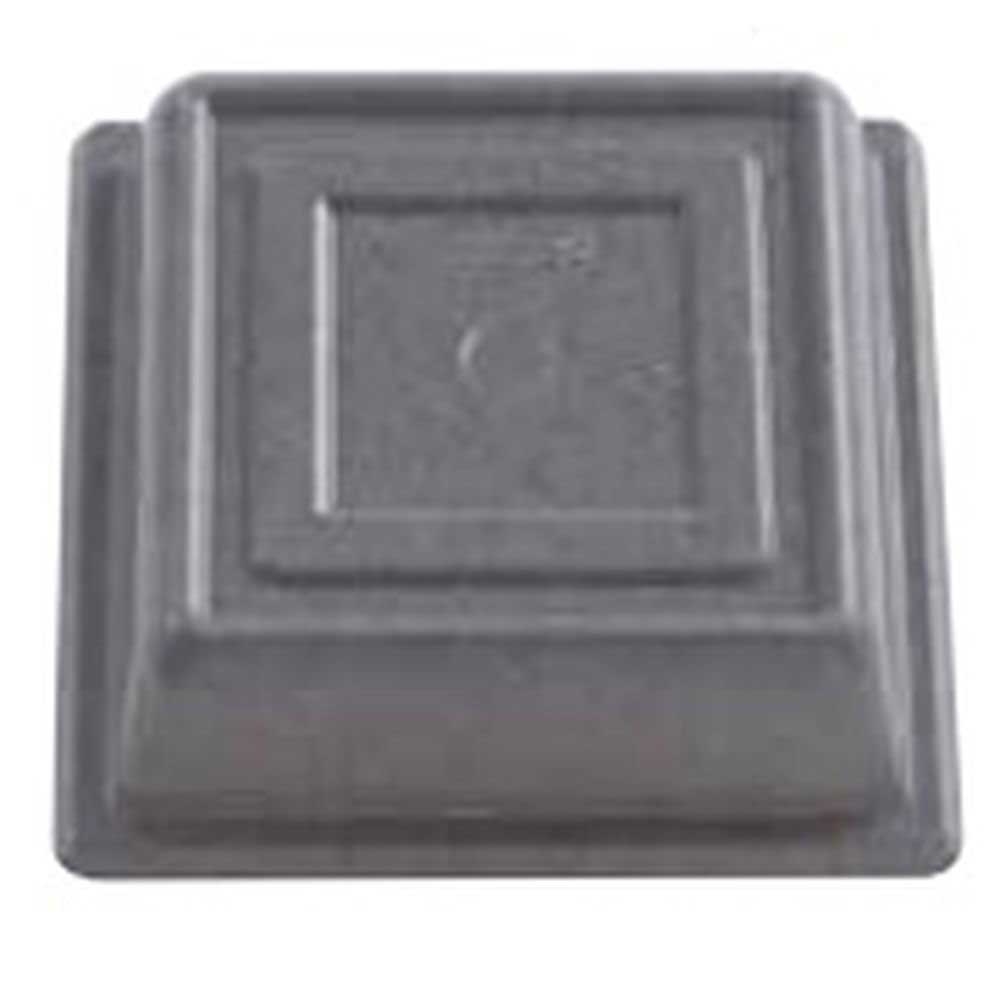 Cambro Versa Square Granite Gray No Hole Plate Camcover, 8 1/2 inch Inside Diameter -- 12 per case