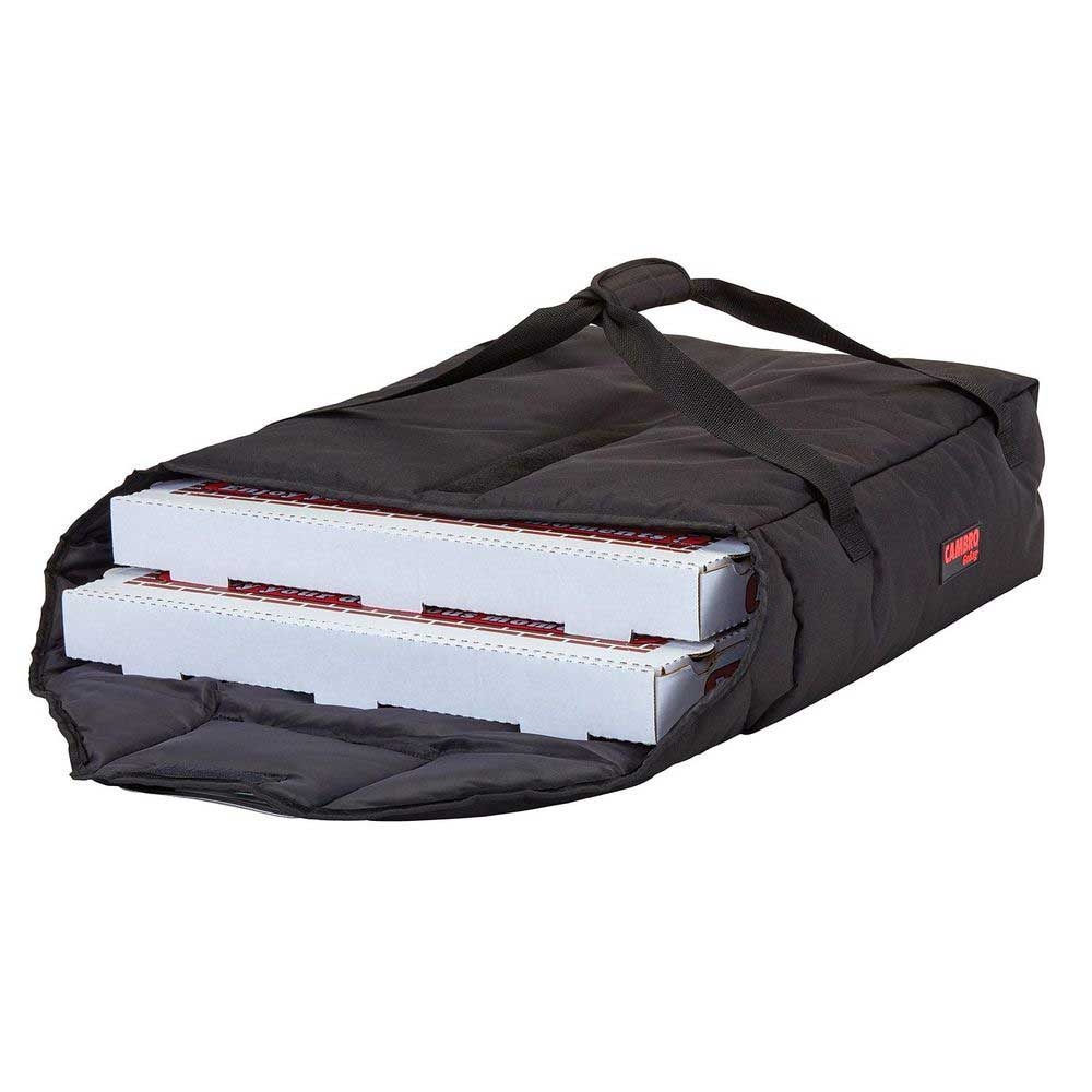 Cambro Black Insulated Premium Pizza Delivery GoBag, 12 1/2 x 13 3/4 x 6 1/2 inch
