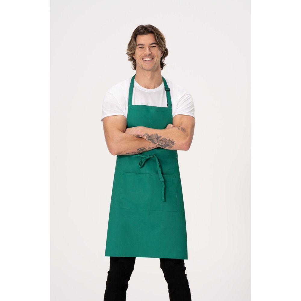 Chef Works Kelly Green Butcher Apron, 34 inch Long x 24 inch Wide