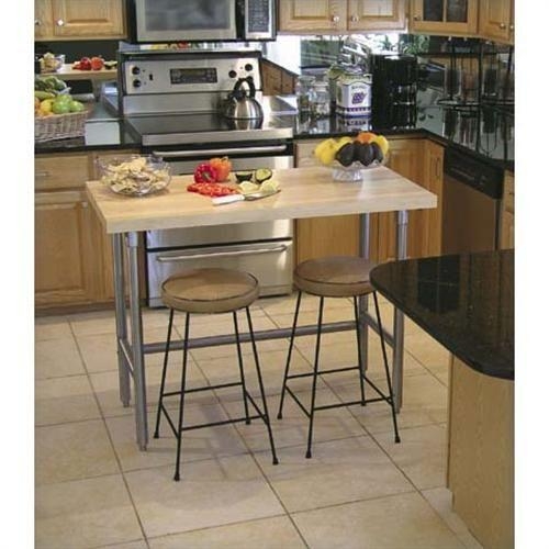 Stainless Steel Enclosed Base Work Table With Hinge Door and Midshelf, 24X120 inch.