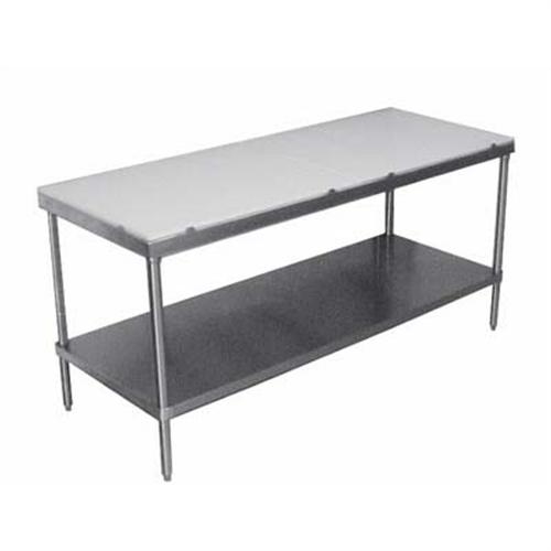 Stainless Steel 3 inch Raised Edge Sorting Table Size: 30 X 72 inch.