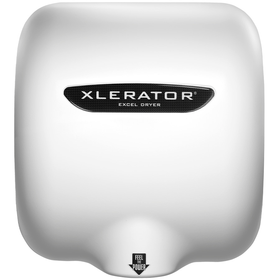 XLERATOR Automatic High Speed 110/120V Surface Mounted Energy Efficient Hand Dryer with White Thermoset Resin Cover