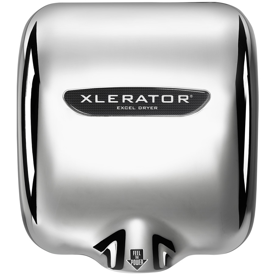 XLERATOR Automatic High Speed 110/120V Surface Mounted Energy Efficient Hand Dryer with Chrome Cover