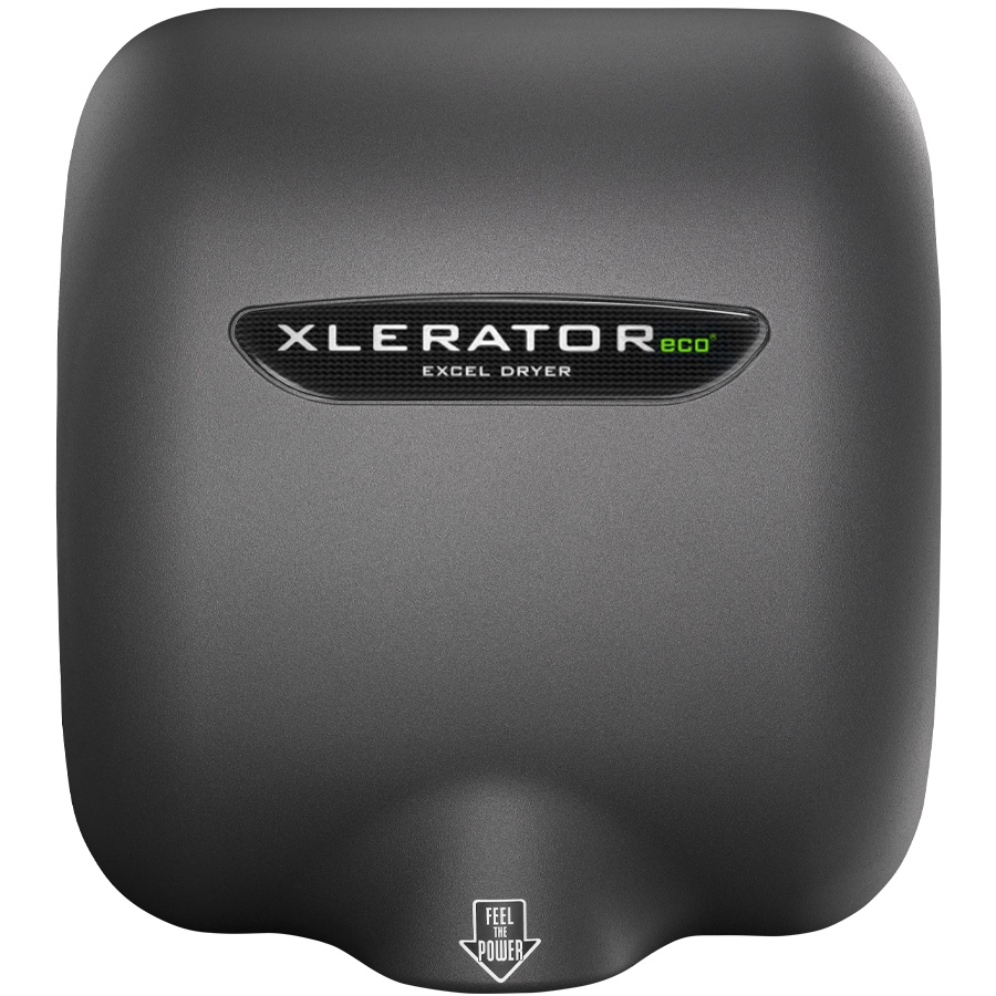 XLERATOR Eco Automatic High Speed 110/120V Surface Mounted Energy Efficient Hand Dryer with Graphite Cover