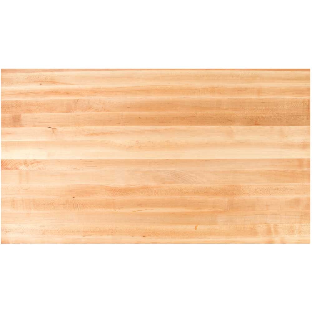 John Boos Oil Finish Hard Rock Maple Kitchen Butcher Block Island Counter Top, 48 x 36 x 3 inch.