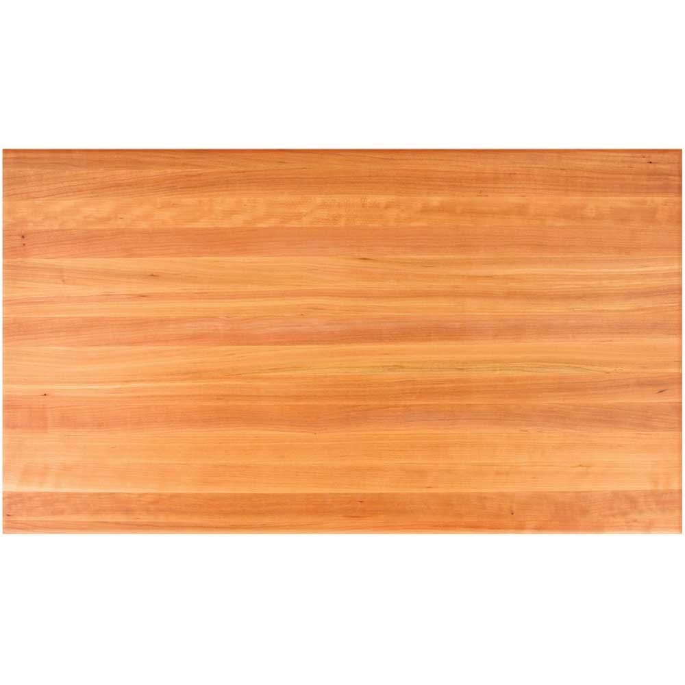 John Boos Tuff Var Finish Rectangular Cherry Butcher Block Top, 42 x 24 x 1.5 inch.