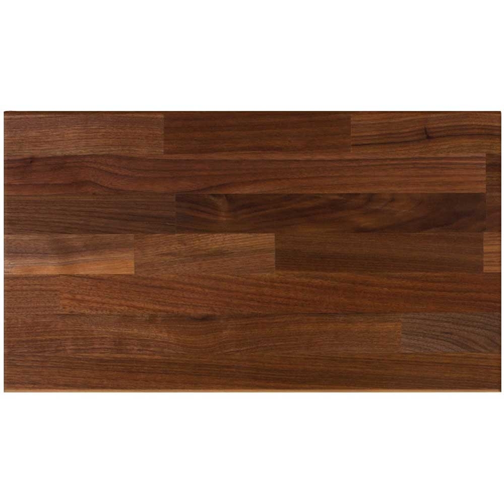 John Boos Tuff Var Finish Blended Walnut Rectangular Butcher Block Top, 96 x 36 x 1 1/2 inch.