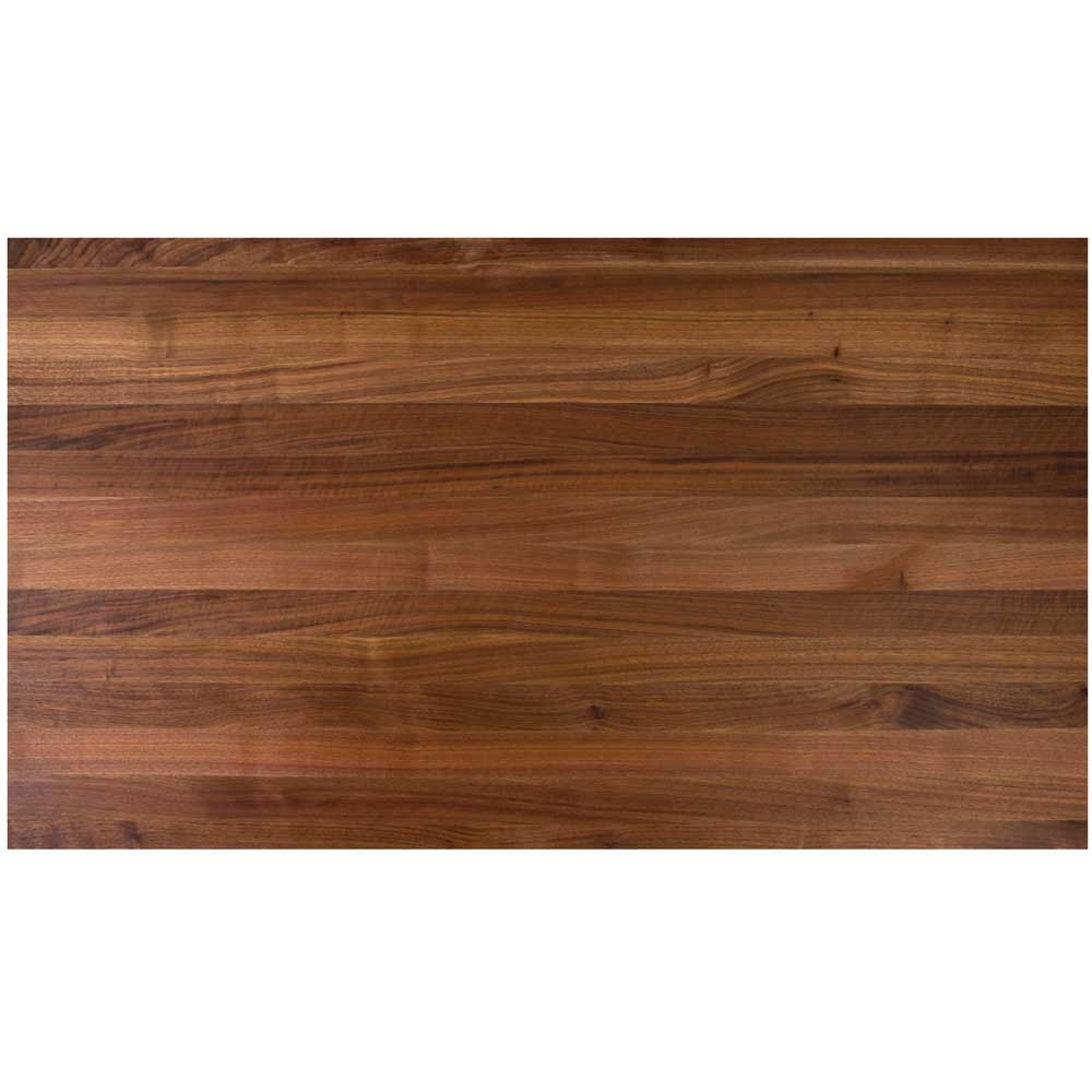 John Boos American Black Walnut Oil Finish Butcher Block Kitchen Counter Top, 121 x 48 x 1 3/4 inch.