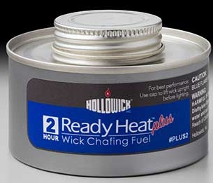 Hollowick Ready Heat Plus 2 Hour Screw Top Liquid Wick Chafing Fuel, 2.25 x 3.375 x 3.375 inch -- 72 per case.