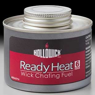 Hollowick Ready Heat 6 Hour Screw Top Liquid Wick Chafing Fuel, 2.75 x 3.38 x 3.38 inch -- 24 per case.