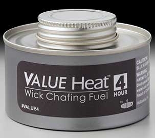 Hollowick Value Heat 4 Hour Screw Top Liquid Wick Chafing Fuel, 2.25 x 3.375 x 3.375 inch -- 24 per case.